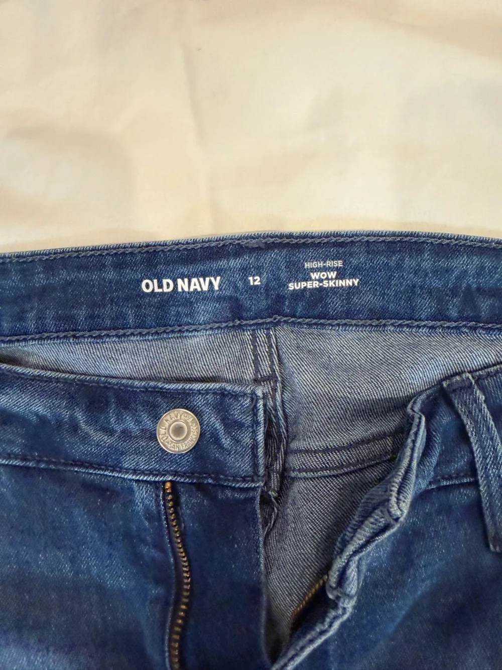 Old Navy Women's Dark Blue Skinny high rise Jeans